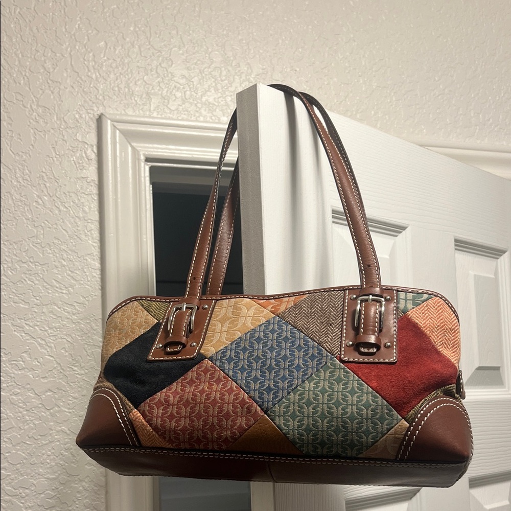 Fossil Multicolor Patchwork Shoulder Bag